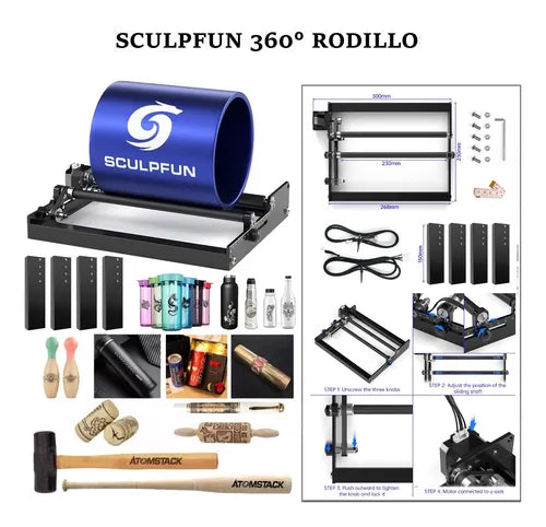 Grabador Láser Sculpfun S9 de 90W de potencia