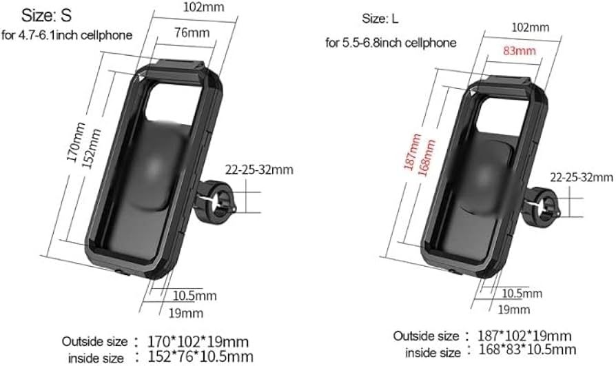 SOPORTE DE CELULAR PARA MOTO IMPERMEABLE