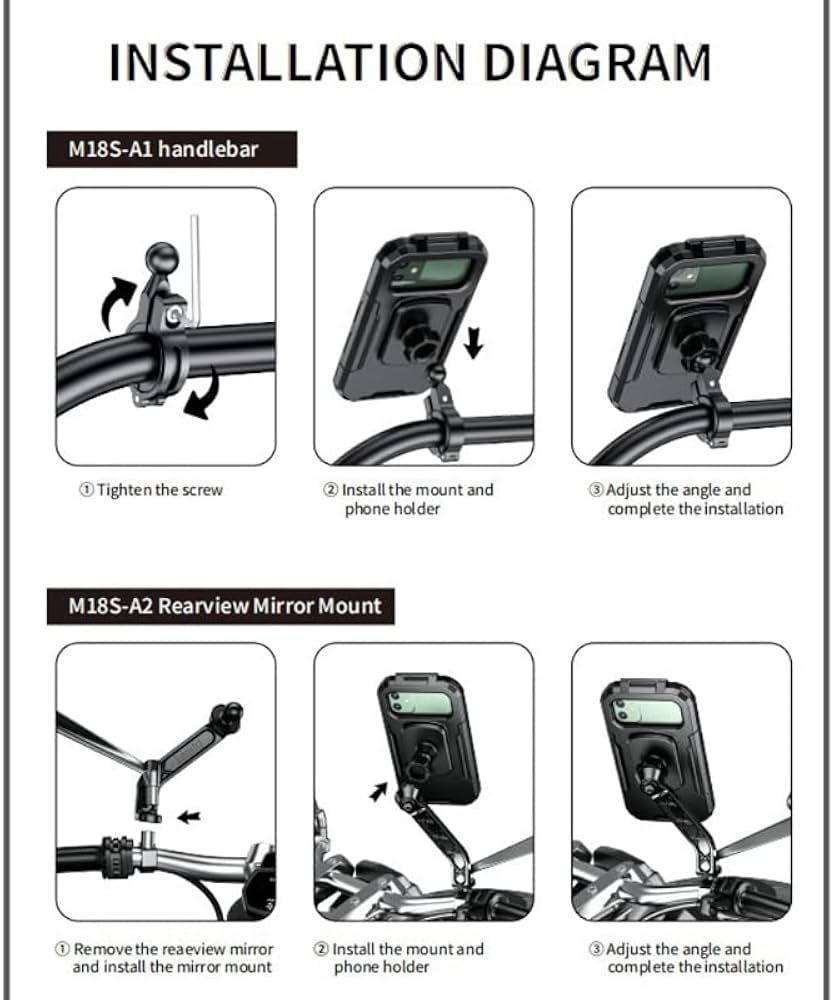 SOPORTE DE CELULAR PARA MOTO IMPERMEABLE