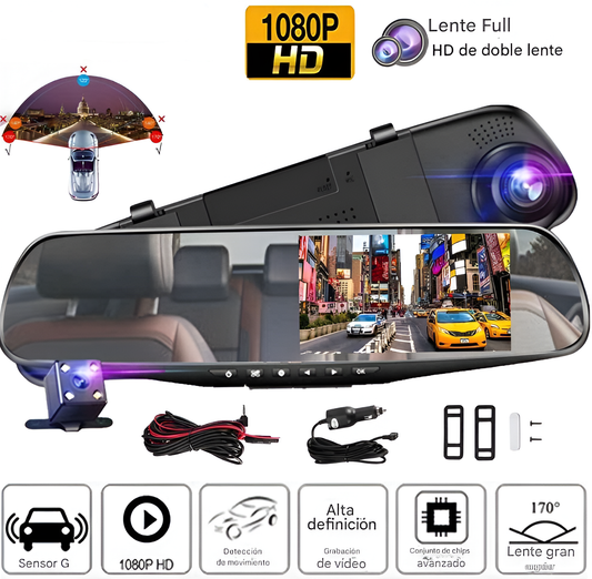 RETROVISOR DIGITAL con doble cámara Full HD